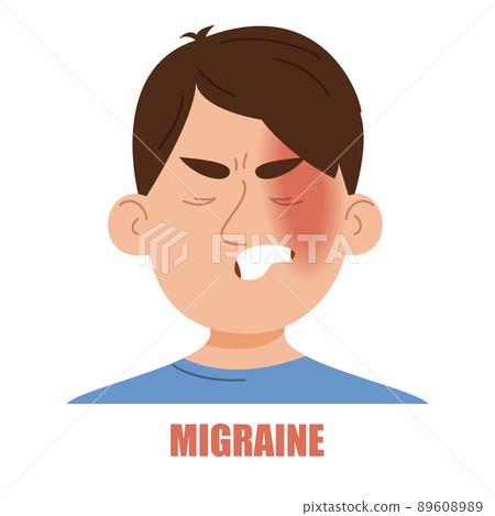 Migraine on the one side of head 89608989
