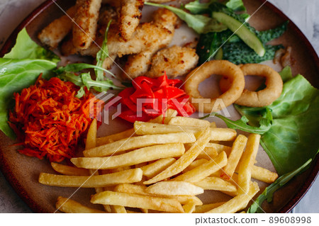 Tasty appetizers for big company of friends 89608998