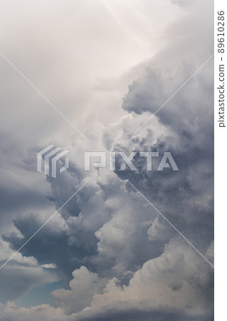 Dramatic sky with stormy clouds, few minutes before the rain. Dramatic sky with stormy clouds, few minutes before the rain. 89610286