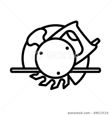 Icon Of Circular Saw Icon Of Circular Saw 89613519
