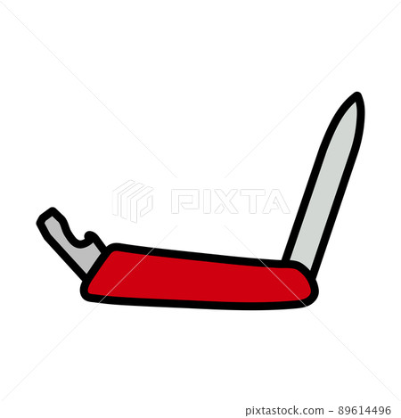 Icon Of Folding Penknife 89614496