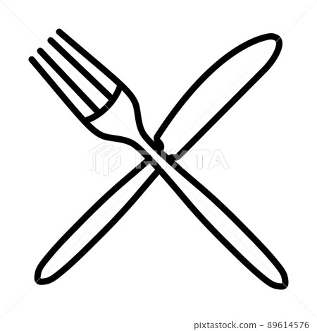 Fork And Knife Icon Fork And Knife Icon 89614576