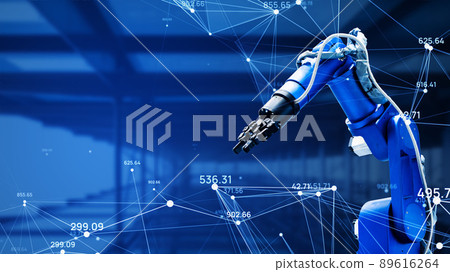 Industrial robots and networks IoT DX 89616264