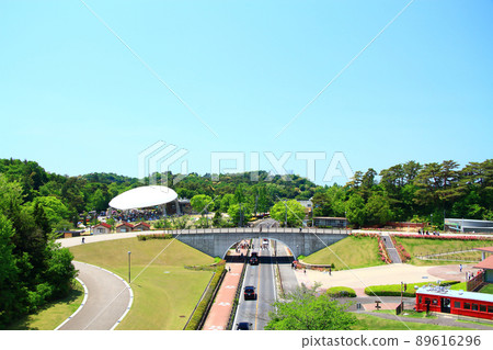 豐田市內家庭眾多的倉池公園的景色 豐田市內家庭眾多的倉池公園的景色 89616296