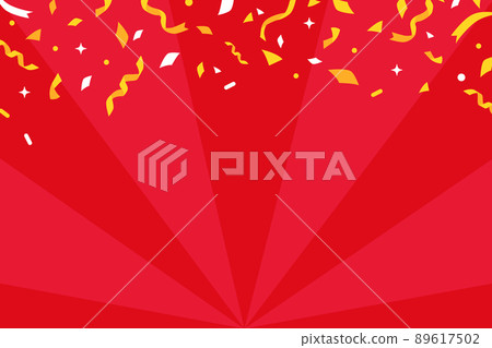 Red confetti background / campaign material - Stock Illustration ...