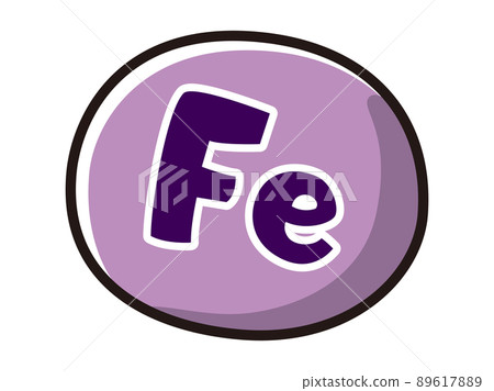 Image illustration of Fe (iron) Image illustration of Fe (iron) 89617889