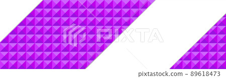 Panoramic purple web background template of many identical squares with space for text - Vector 89618473