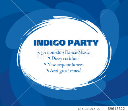 Poster template with frame for text, blue background, circulation, entertainment and fun, mockup Poster template with frame for text, blue background, circulation, entertainment and fun, mockup 89618822