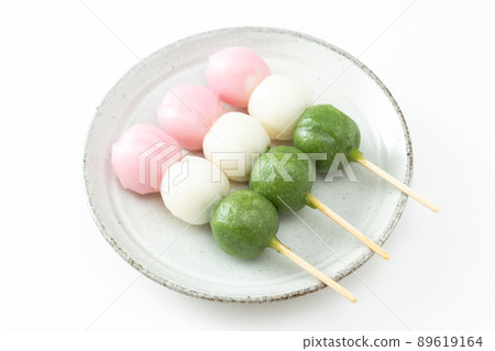 三色餃子白底 三色餃子白底 89619164