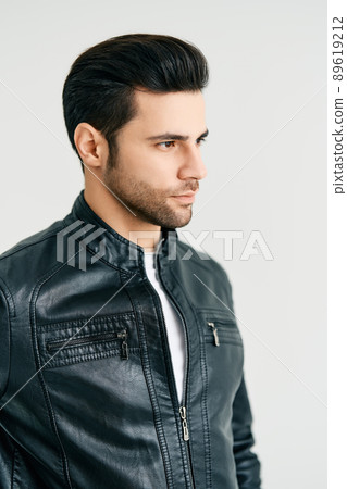Handsome stylish man portrait on white studio background Handsome stylish man portrait on white studio background 89619212