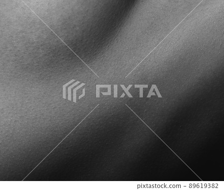 Detailed texture of human female skin. Close up part of woman's body. Skincare, bodycare, healthcare, hygiene and medicine concept. Macro photography 89619382