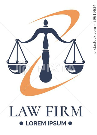 Law firm, judiciary system and judgment logotype Law firm, judiciary system and judgment logotype 89619634