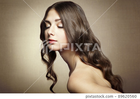 Photo of beautiful young woman. Vintage style 89620560