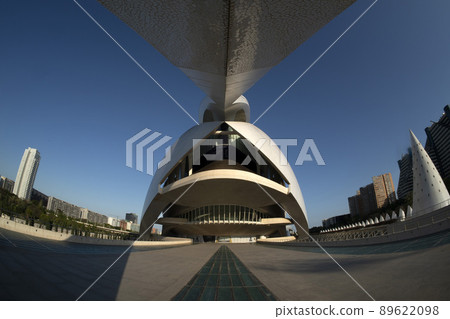 Valencia Spain Ciutat de les Arts i les Ciencies The City of Arts and Sciences sunset view 89622098