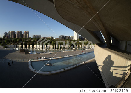 Valencia Spain Ciutat de les Arts i les Ciencies The City of Arts and Sciences sunset view 89622109