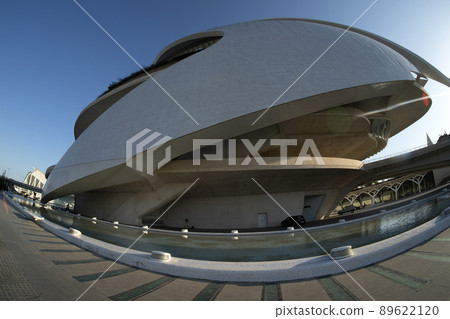 Valencia Spain Ciutat de les Arts i les Ciencies The City of Arts and Sciences sunset view 89622120