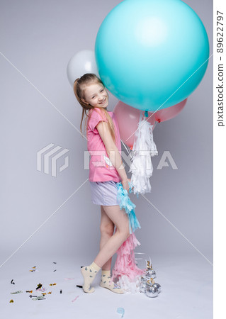 Cute little girl with red hair and freckles in Cute little girl with red hair and freckles in 89622797