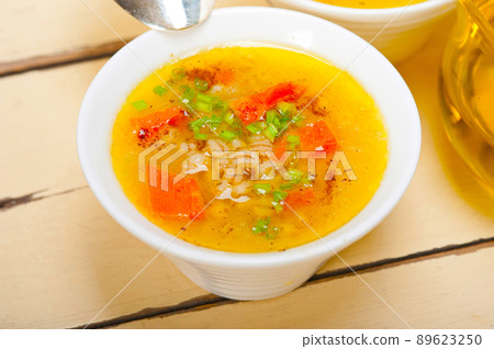 Syrian barley broth soup Aleppo style Syrian barley broth soup Aleppo style 89623250