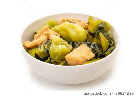 煮傳統蔬菜、番州科布蔬菜和炸豆腐 89624280