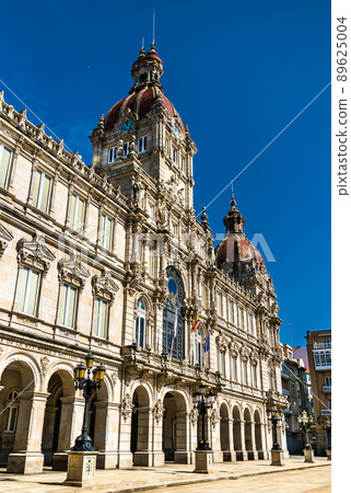 The Town Hall of A Coruna in Galicia, Spain 89625004