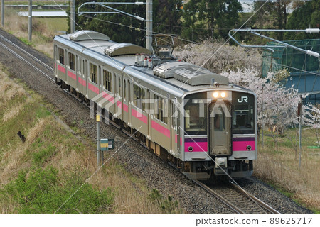 Ou Line Koikawa-Kado JR East 701 Series N6 formation (Akita) 89625717