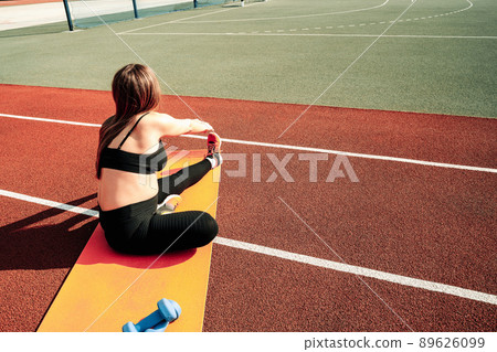Pregnancy fitness. Prenatal healthy fitness active fit gym outside. Pregnant woman training yoga sport exercise. Prenatal Gymnastics. Pregnancy fitness. Prenatal healthy fitness active fit gym outside. Pregnant woman training yoga sport exercise. Prenatal Gymnastics. 89626099