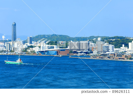 [Yamaguchi Prefecture] Shimonoseki city area under clear skies 89626311