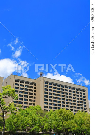 [Yamaguchi Prefectural Government Building under fine weather in Yamaguchi Prefecture] 89626369