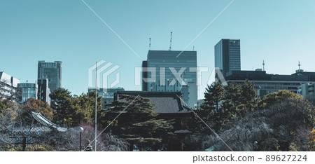 從東京港區增上寺（原廣松院）看到的辦公樓 89627224