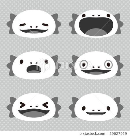 Axolotl Monochrome Albino Set Axolotl Monochrome Albino Set 89627959