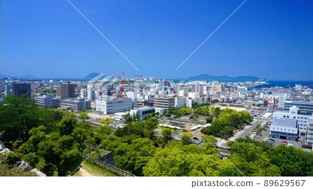 From Marugame Castle to the cityscape You can see from Ishigaki Castle, which is the best in Japan, to the Seto Inland Sea ④ [Marugame City, Kagawa Prefecture] 89629567