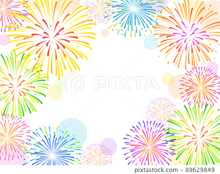 Fireworks frame Fireworks frame 89629849