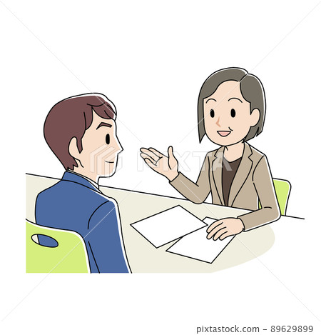 A man who gives a gentle touch to employment consultation 89629899