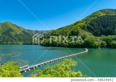 奧多摩木山的浮橋 89629941