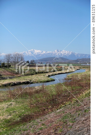 Scenery of spring and Hokkaido (Kamifurano, Hokkaido) 89631155