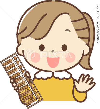 有算盤的女孩上半身 1 有算盤的女孩上半身 1 89631443