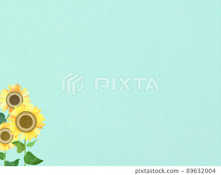 清爽的向日葵背景 清爽的向日葵背景 89632004