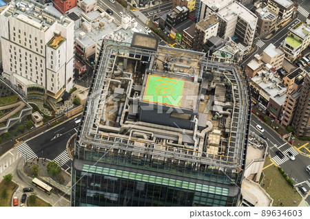 View the heliport from the sky View the heliport from the sky 89634603