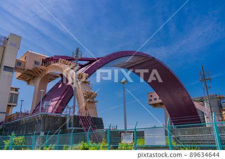 Osaka City Arched Sluice Gate Anjigawa Large Sluice Gate Osaka City Arched Sluice Gate Anjigawa Large Sluice Gate 89634644
