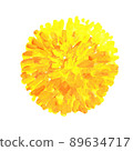 手寫的萬壽菊插圖 89634717