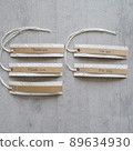 Handmade wrapping tag using waste wallpaper 89634930