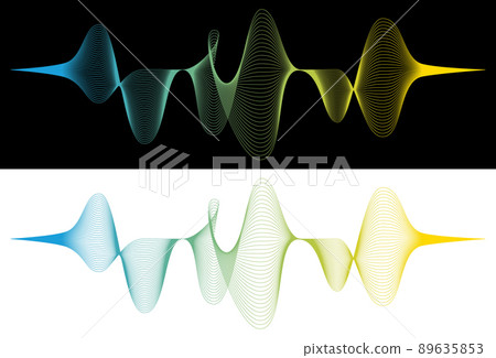 Vector image of abstract waveform 89635853