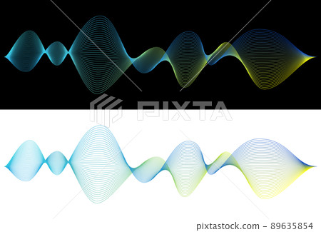 Vector image of abstract waveform 89635854