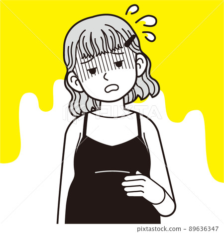 Tired pregnant woman Tired pregnant woman 89636347