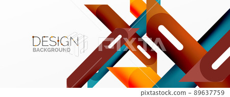 Background overlapping lines. Dynamic lines abstract wallpaper. Straight lines composition vector illustration for wallpaper banner background or landing page 89637759