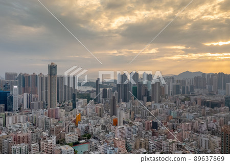 a city scape of kowloon west of Sham Shui Po 9 May 2022 89637869