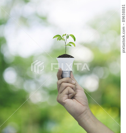 Green ecology and saving energy concept 89638881