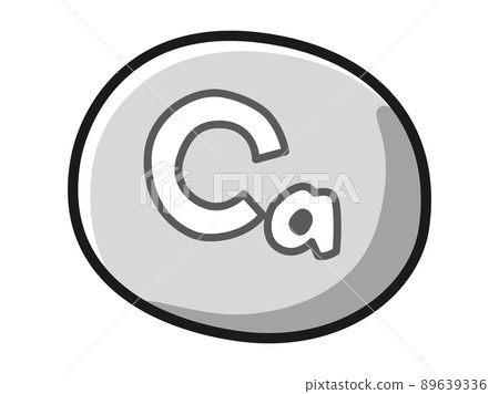 Image illustration of Ca (calcium) (black and white) 89639336