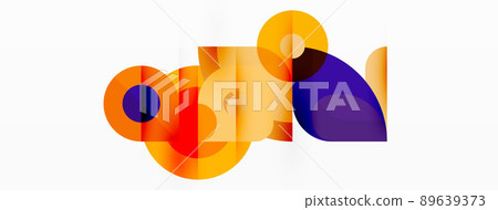 Colorful geometric pattern, minimal abstract background for wallpaper, banner, presentation 89639373