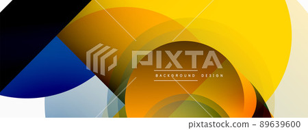 Geometrical minimal wallpaper. Geometric shapes. Vector illustration for wallpaper banner background or landing page 89639600